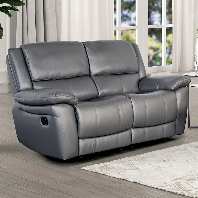 Allendale Loveseat, Kaia Gray Leather Match