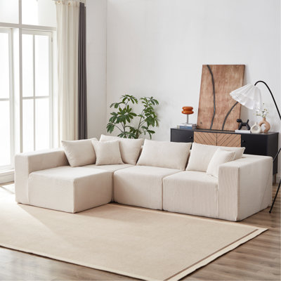 Luxurious Modular Sectional Sofa for Versatile Indoor Spaces, Enhancing Comfort and Style