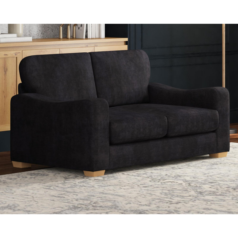Theadford Two Seater, Fixed Back, Dark Mink
