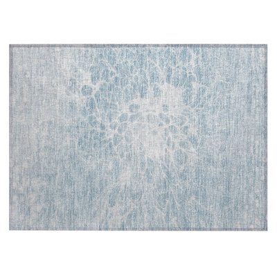 Deividas Flatweave Washable Abstract Indoor / Outdoor Rug