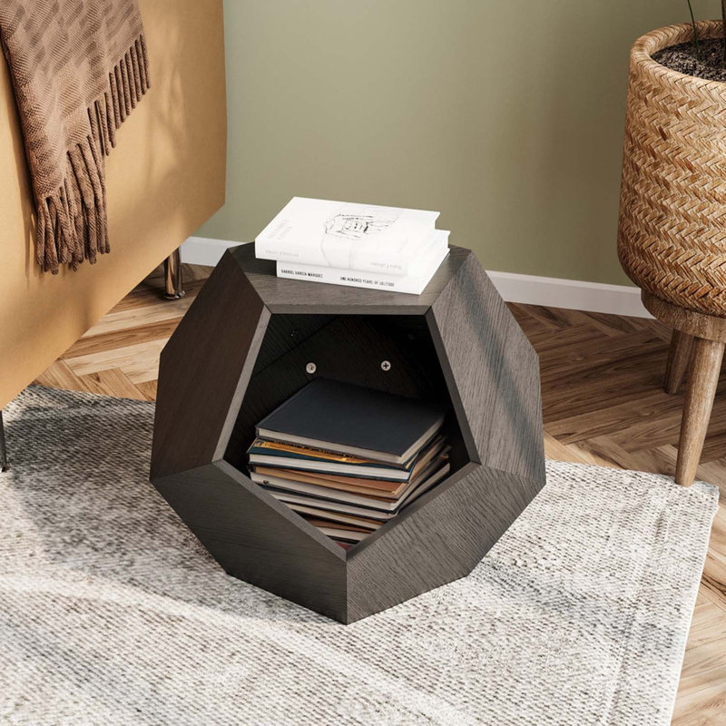 Furniture Style Cat Crate End Table Decorative Kitty House, Brown