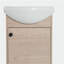 Petit meuble-lavabo de salle de bain de 18 po avec lavabo mural en céramique