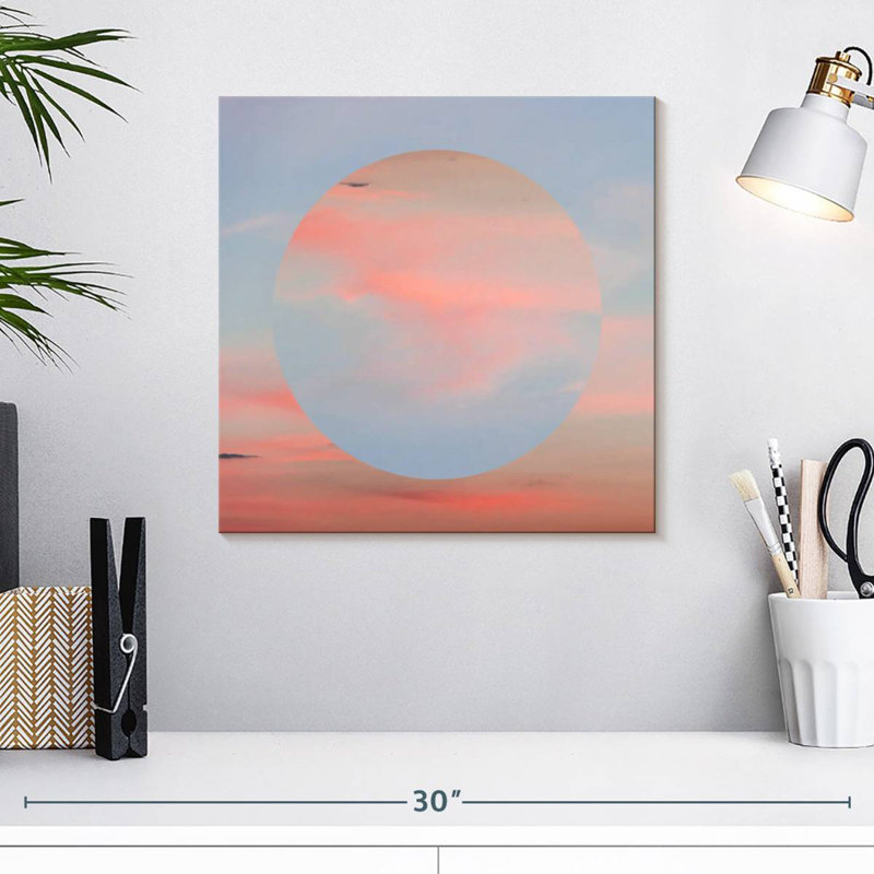 Avery Abstact Pastel Circle, 16" H x 16" W