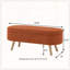 Banc de rangement avec repose-pieds ovale-890528027