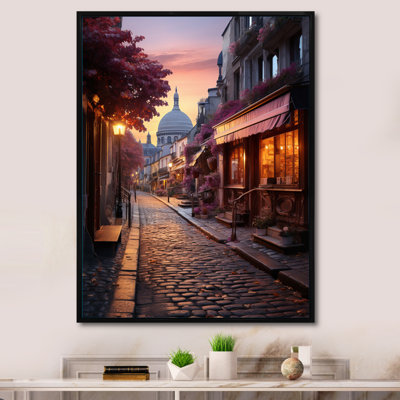Impression sur toile French Sunrise Over Montmartre III - France