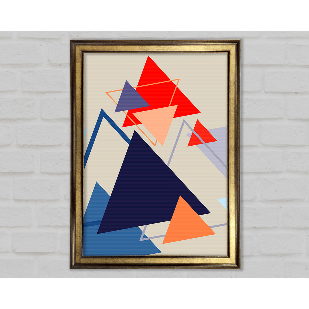 Gerahmtes Leinwandbild Triangle Clash