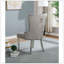 Ensemble de salle à manger contemporain capitonné en flanelle 2 pièces-222174311