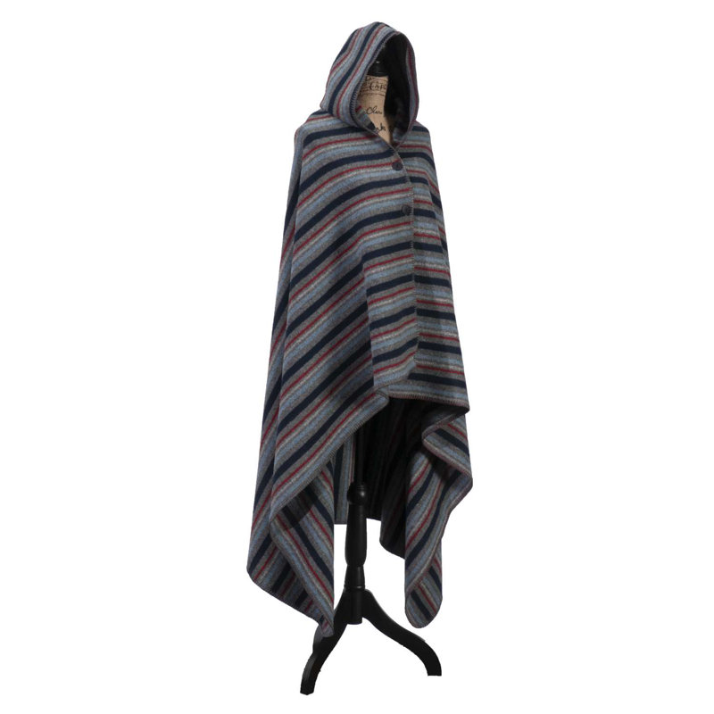 Jeté à capuchon Wooded River Alpine Stripe - 72 x 48