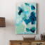 «Teal Composition II», reproduction sur toile tendue-1971561433