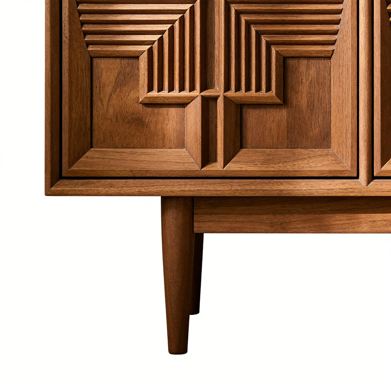 Buffet haut de gamme rétro et minimaliste, 31.5" H x 78.7" W x 15.7" D