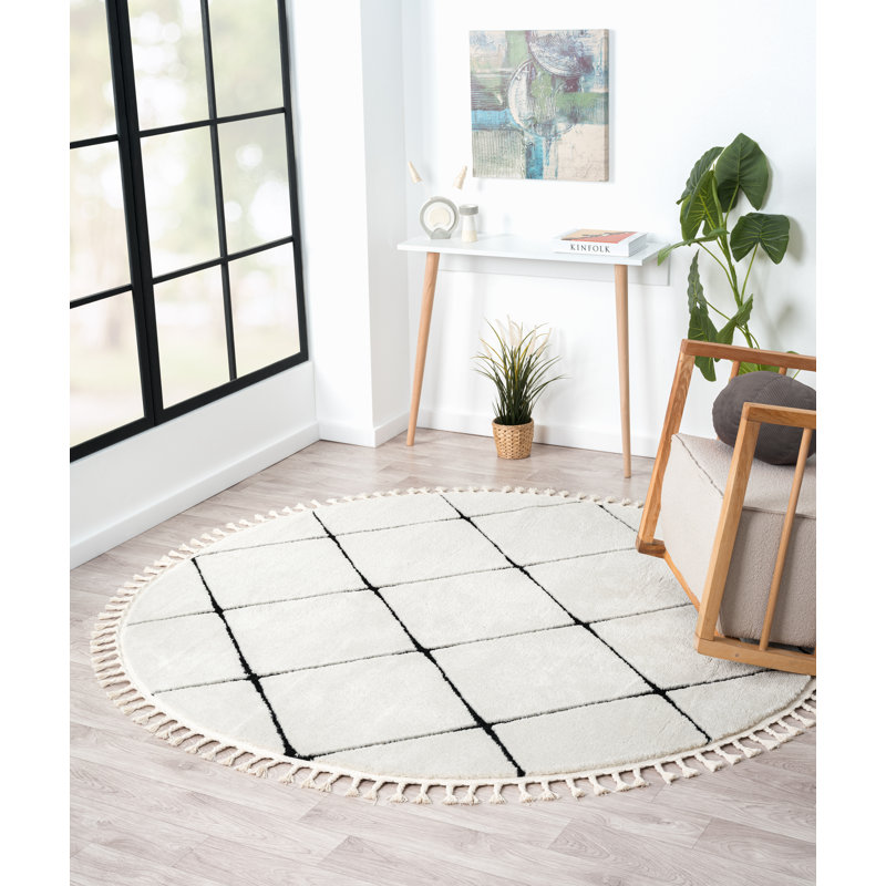 Illumina Tapis white Rug, Round 190cm