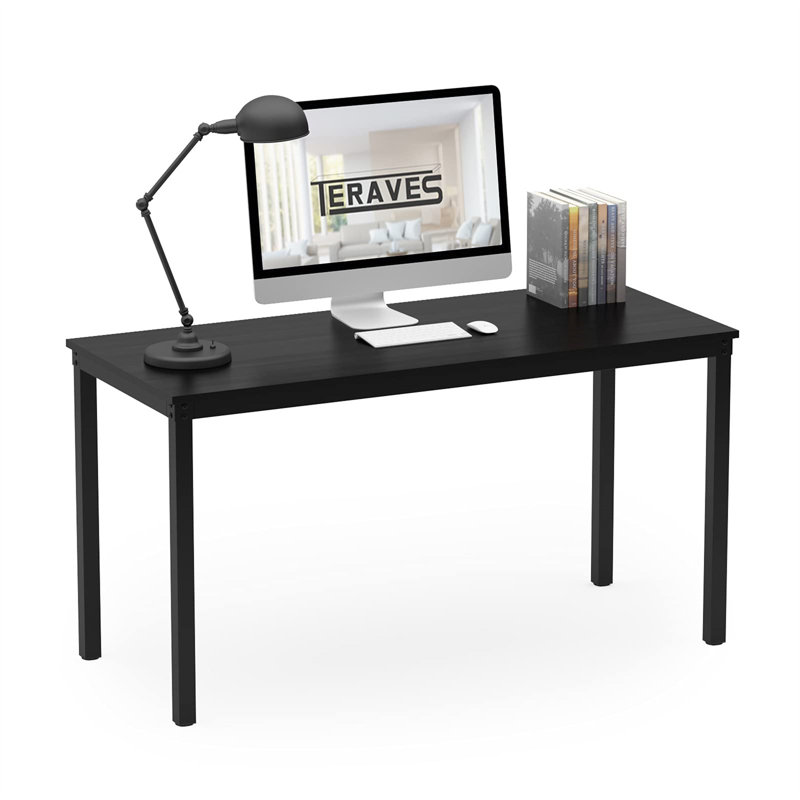 Bureau d'écriture Damera, Noir, Noir, H 29,53 po x l 39,37 po x P 23,62 po