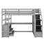 Lit mezzanine simple avec bureau et tablettes-1499608166