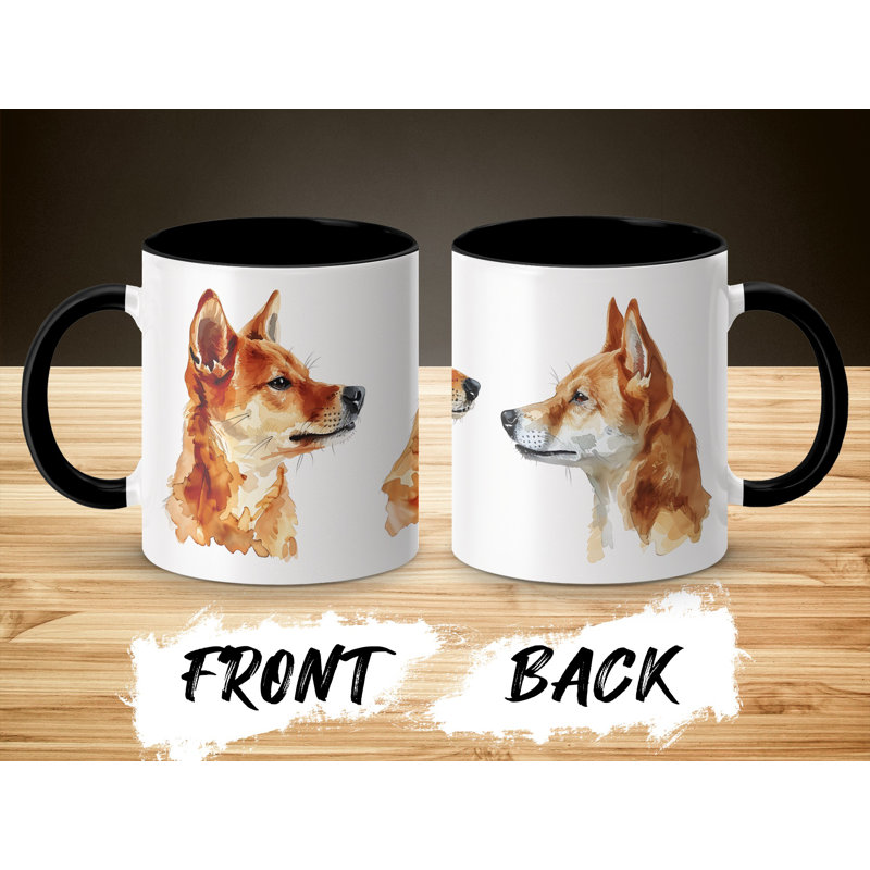 Ceramic Coffee Mug, Black, 3