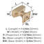 Bouton d'armoire bronze champagne Mulholland de 1-1 / 4 po (32 mm) de longueur-63965777-109274169