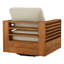 Fauteuil de patio pivotant en bois d'acacia