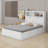 Pariasca Wood Hydraulic Platform Bed with Storage LED Headboard, Charging Station and 2 Drawers-103009016-103009014
