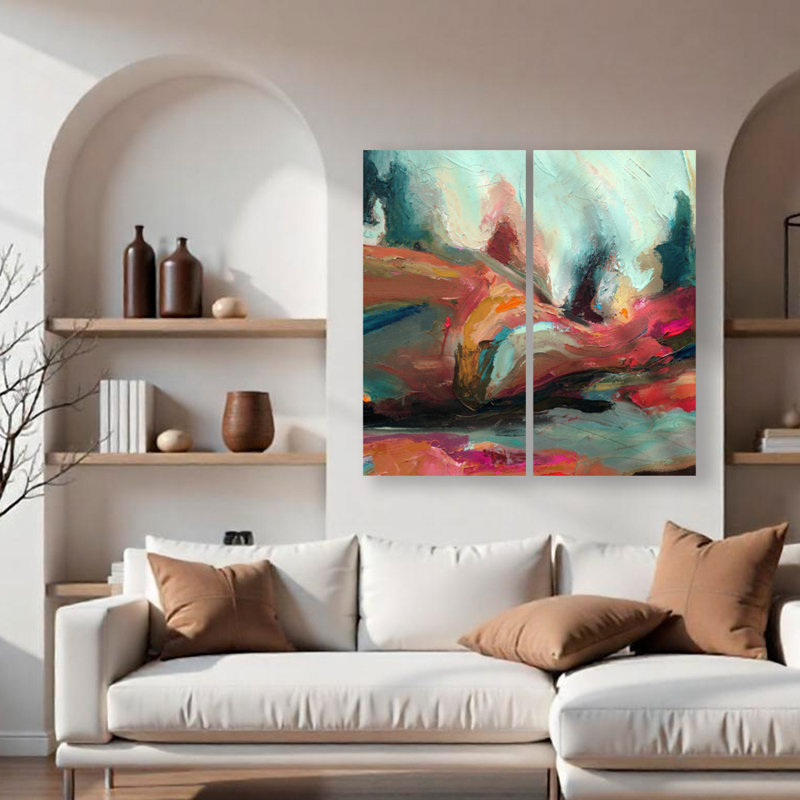 « Abstract ABS XII », impression sur toile tendue, H 40 po x l 20 po x P 1,5 po