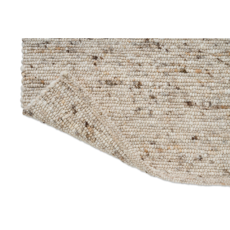 Sober Wool Area Rug, Natural, Rectangle 6'7 x 9'2