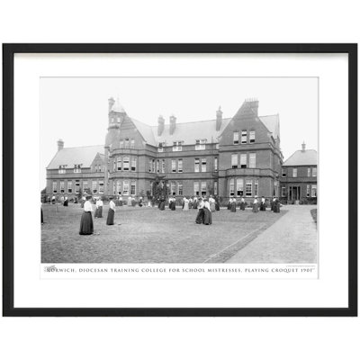 Norwich, Diocesan Training College For School Mistresses, Playing Croquet 1901 by Francis Frith - Single Picture Frame Print