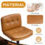 Ensemble de 4 tabourets de bar modernes pivotants, brun-1265229819-1265229821