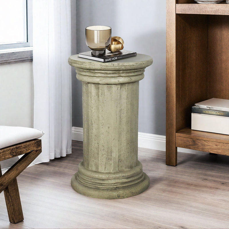 Table d'appoint unique en béton pour l'extérieur, table de bout moderne pour la maison