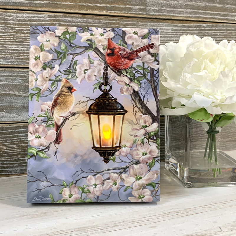 Ahviana - Spring Lantern 8x6 Mini Lighted Easel Back Canvas