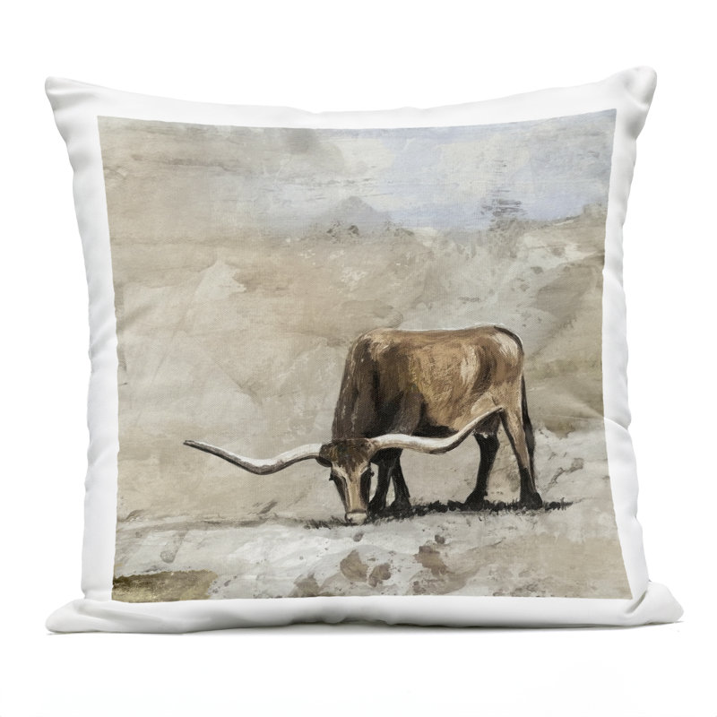 Coussin pour l'extérieur Logan Longhorn