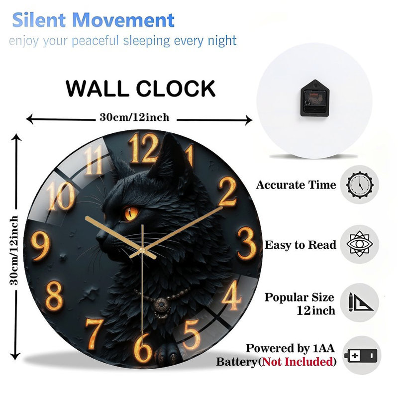 Horloge murale 12 po