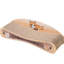 21 Lit pour chat réversible en carton et chaise longue animée avec design incurvé, teaser, herbe à chat, brun, L 26,25 po x l 8,21 po H 7,8 po, charge amusante de 110 lb