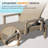 Outdoor Lounge Chairs With  Adjustable Backrest(Set Of 2)-1693133998