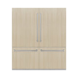 ZLINE 72 in. Panel Ready Built-In Refrigerator with Graphite Gray Interior