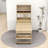 Dining Table with Sliding Glass Doors, Side Hooks and Shelves