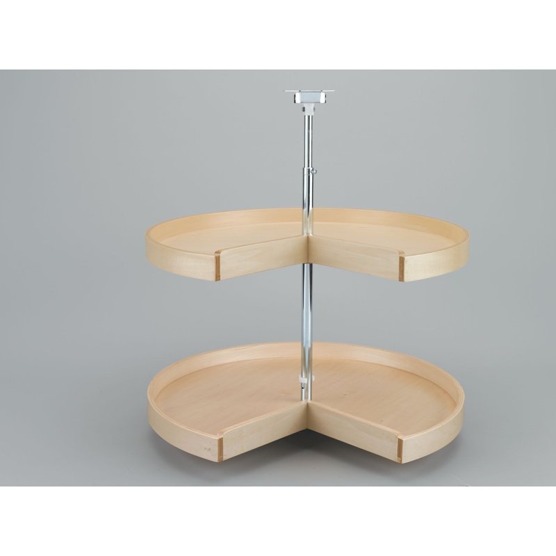 Rev-A-Shelf Banded Wood Lazy Susan(s) for Corner Base Cabinets, 28" W, Brown