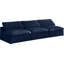 Canapé modulaire en velours sans accoudoirs avec coussins réversibles de 117 po-2103913284