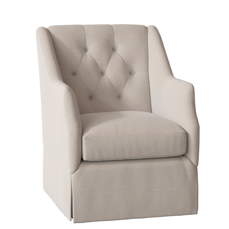 Fauteuil capitonné l 27,5 po Claudette, Lin Elise