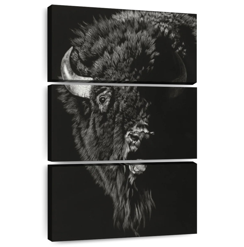 Brampt Wild Scratchboard II, 50" H x 32" W