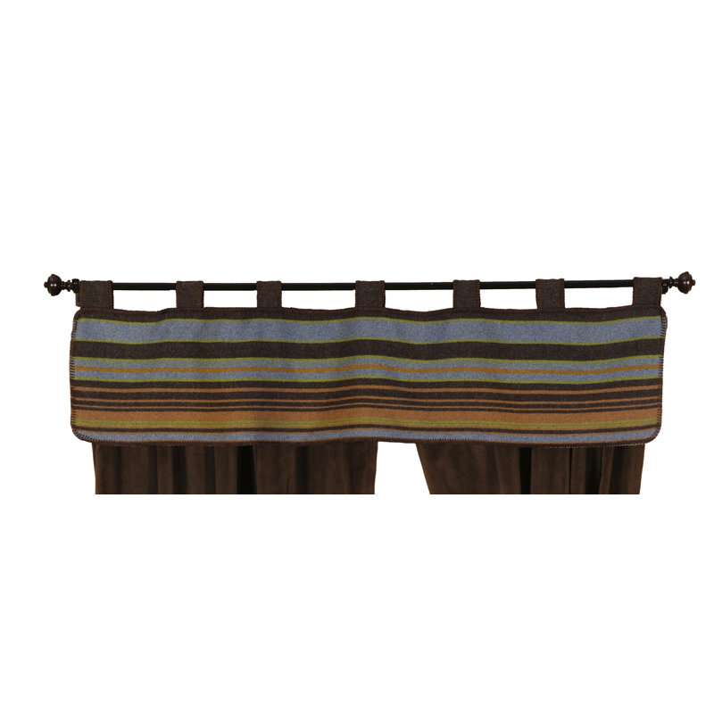 Wooded River Hudson Valance Rustic Farmhouse Window Curtain Topper