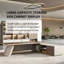 Bureau de direction 86,61 "moderne en forme de L-130207701