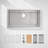 Multifunctional Handmade Stainless Steel Undermount Workstation Kitchen Sink with Waterfall Faucet and Noise Reduction