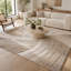 Tapis géométrique beige / rose Cobina-52759959