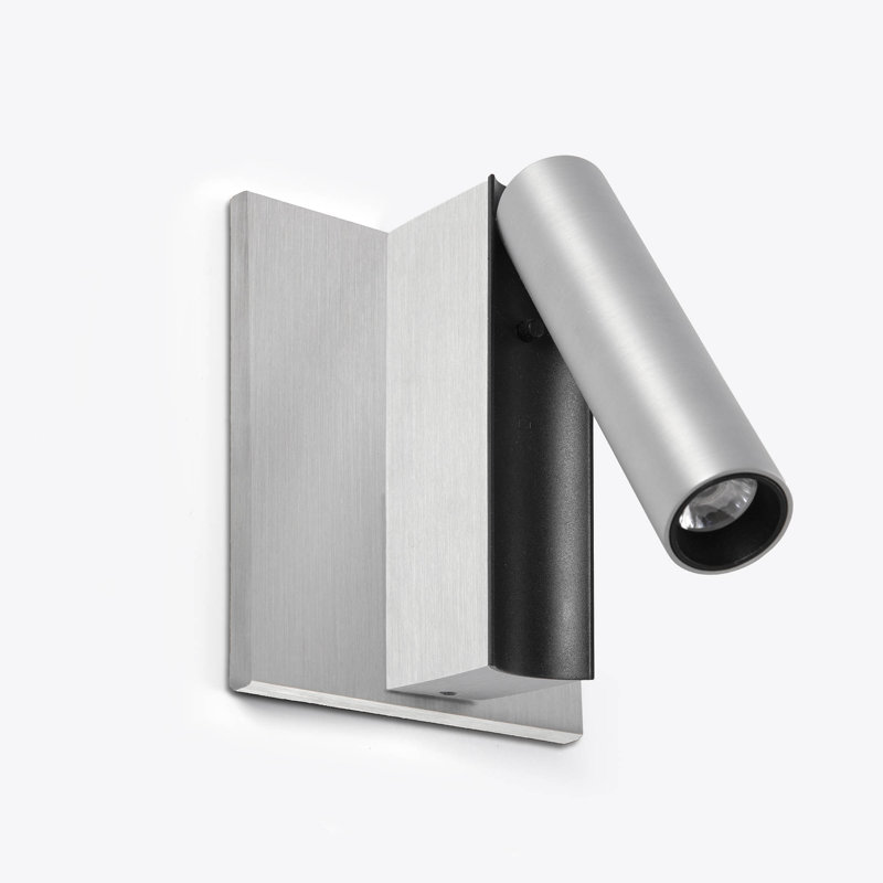 Cronos Wall Lamp Reader, Brushed Aluminium