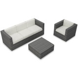 District Outdoor 3 - Piece Conversation Set