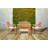 4 - Person Teak Wood Patio Dining Set with Square Table , Cushions Included