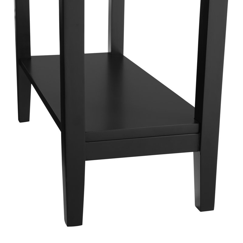 Ilithia Stylish 23.6" Tall End Table with Storage – Perfect Small Accent Table for Living Room, Narrow Side Table, or Nightstand