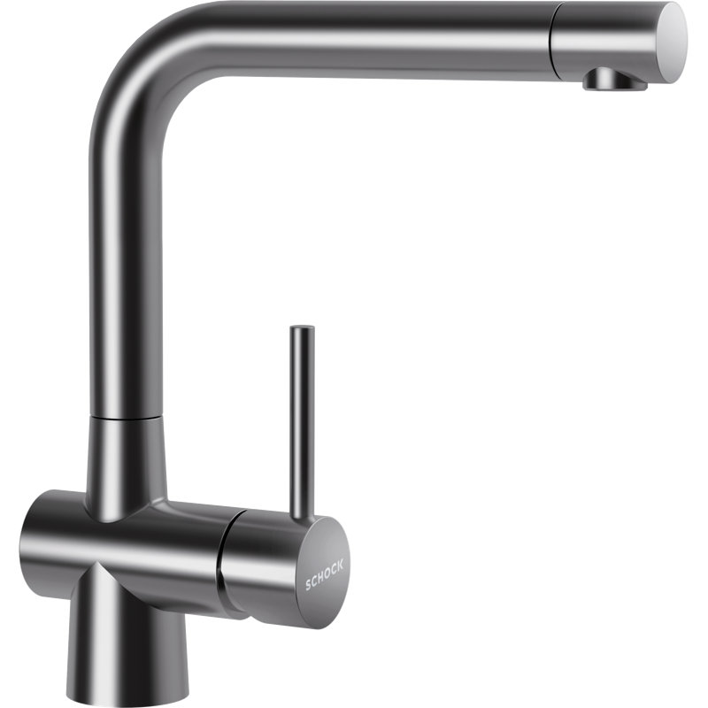 Laios High-Pressure Single-Lever Mixer Tap, Solid Stainless Steel