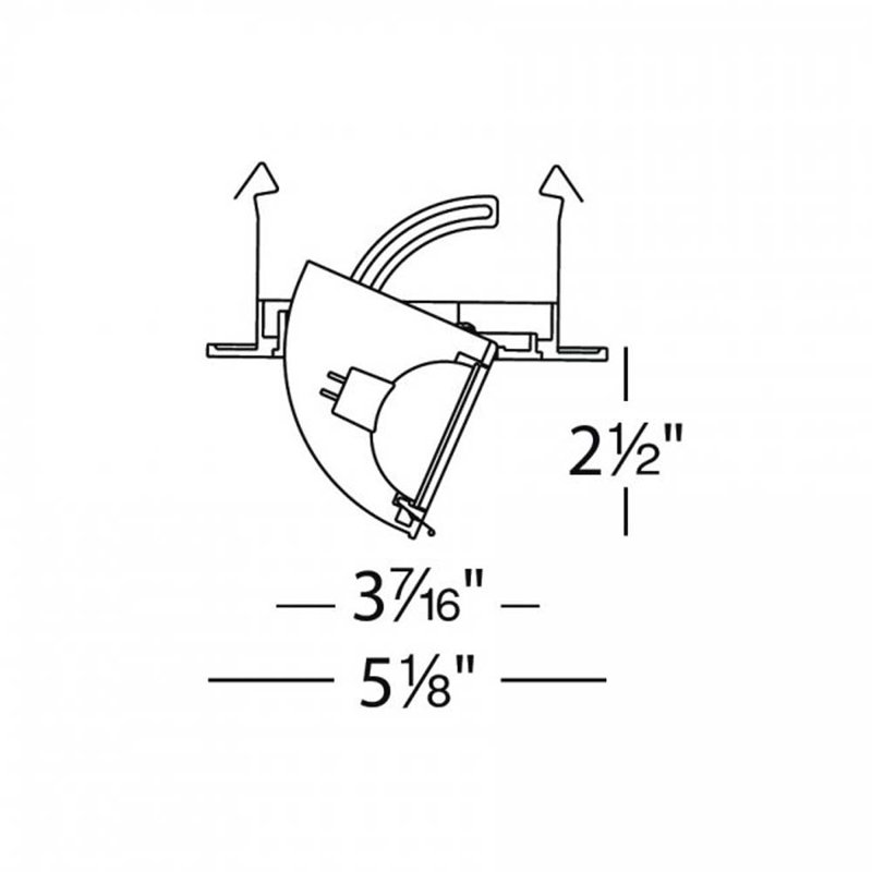 White Aluminum Adjustable LED Recessed Trim Light