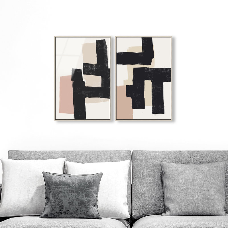 Nowhere Set High-Gloss Frameless Acrylic Glass Wall Art Abstract Print by Oliver Gal, Ready to Hang, 10 x 15, 17"H x 25"W