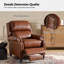 Fauteuil inclinable manuel en cuir véritable Adeesa-974225415