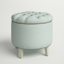 Alethea Velvet Tufted Round Solid Colour Ottoman with Storage-93809760